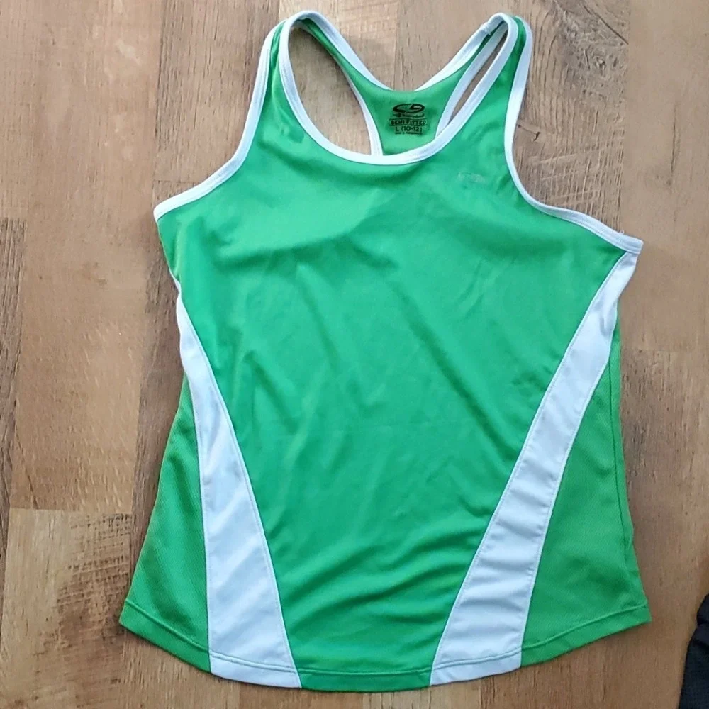 C9 Champion‎ Girls Size 10-12 Green and Black Athletic Outfit
